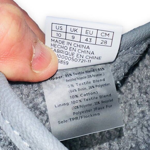 Toms Harbor Slip-on Slippers Grey Men's 10 - Picture 9 of 10